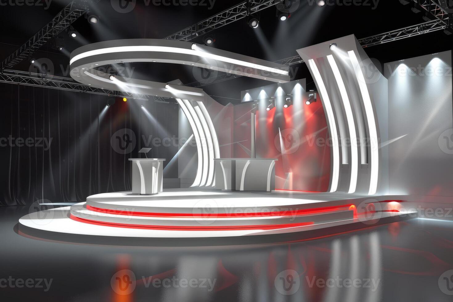 Advanced 3D perspective of a display stage photo