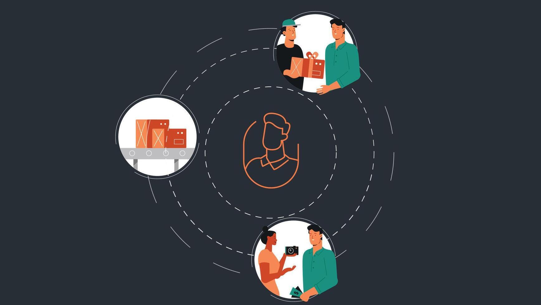 shipping box modern design, vector