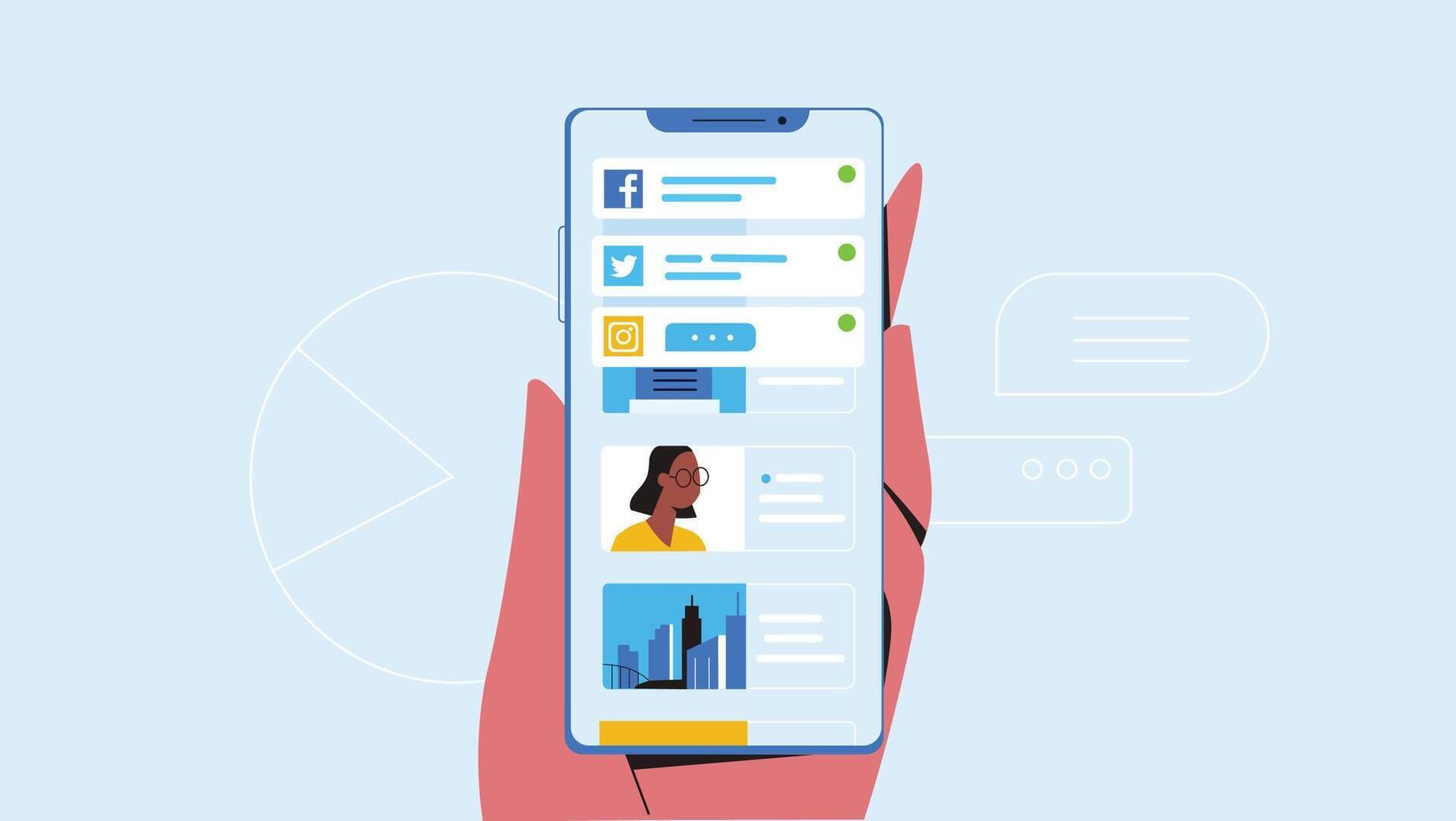 UI, UX, GUI design vector