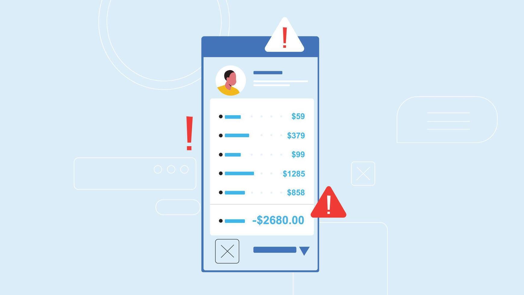 UI, UX, GUI design elements vector