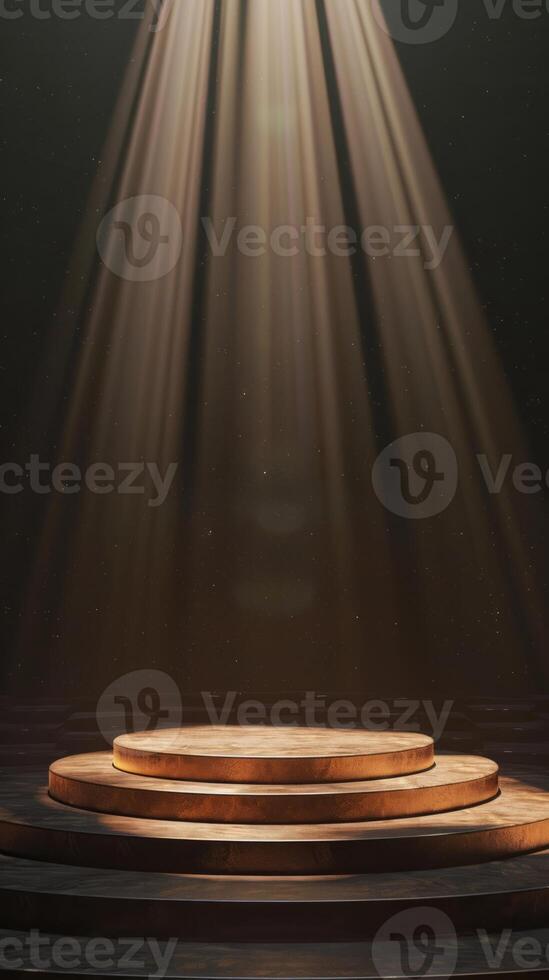 High-resolution image of an award podium with copy space photo