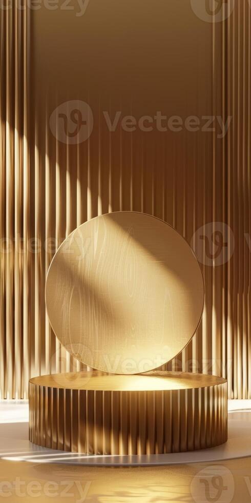 Neutral backdrop allows the award podium to shine as a symbol of excellence and achievement photo