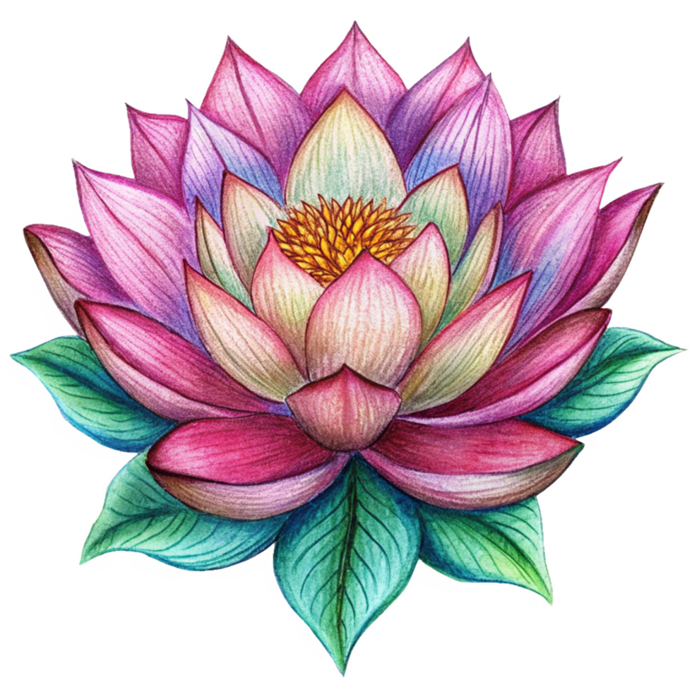 Artistic Blend of Lotus Flower and Rangoli Art png