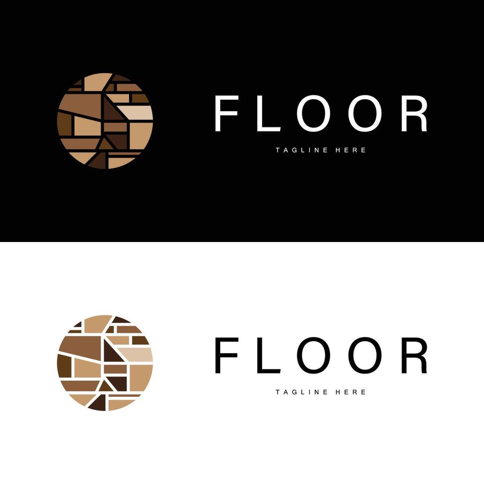 Floor Logo Design Home Decoration vector