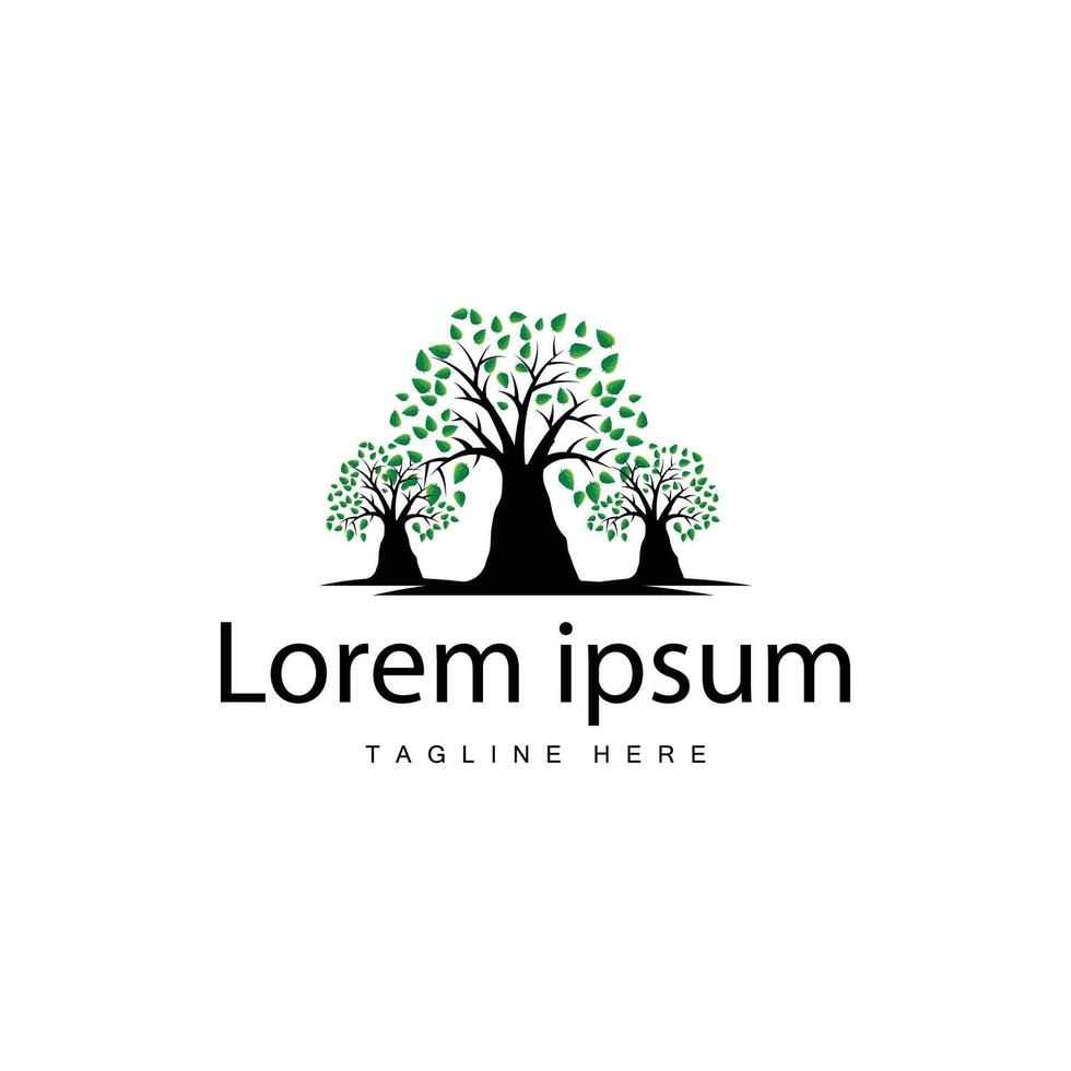 nature kids playground tree illustration and play tree logo vector