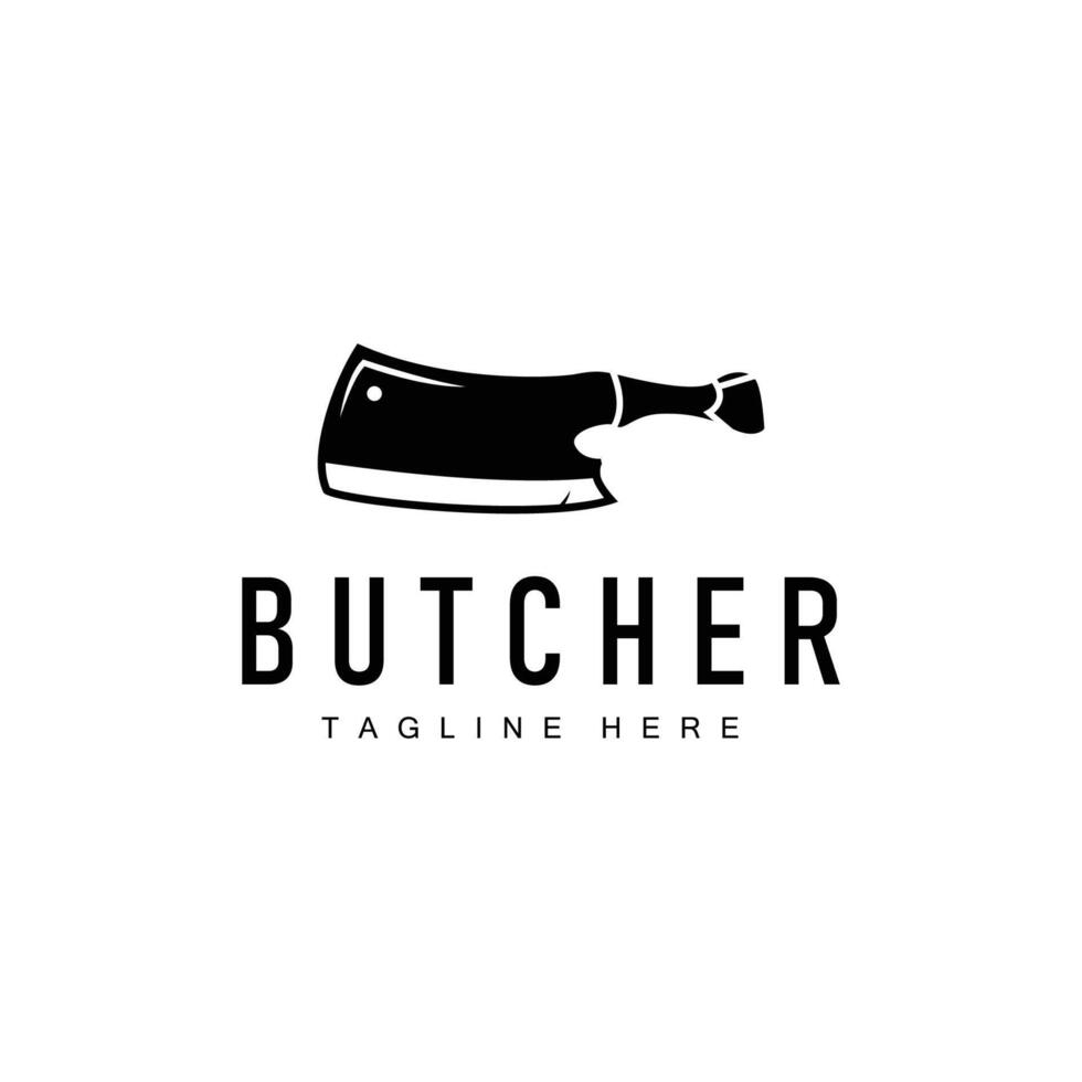 design butcher logo meat illustration template vector