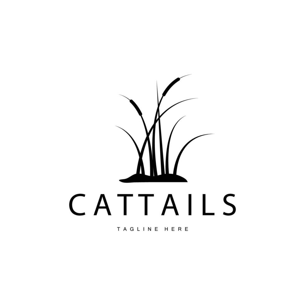 Cattail Logo Symbol Template vector
