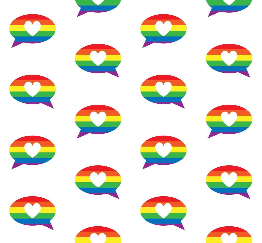 Seamless pattern of lgbt bubble vector