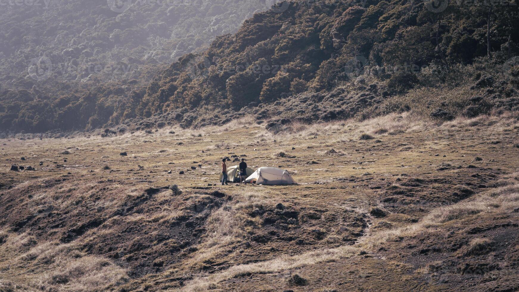 Photo of a trip to Mount Gede Pangrango, camping together at the Surya Kencana square. National Park in West Java, Cianjur, 06 September 2022