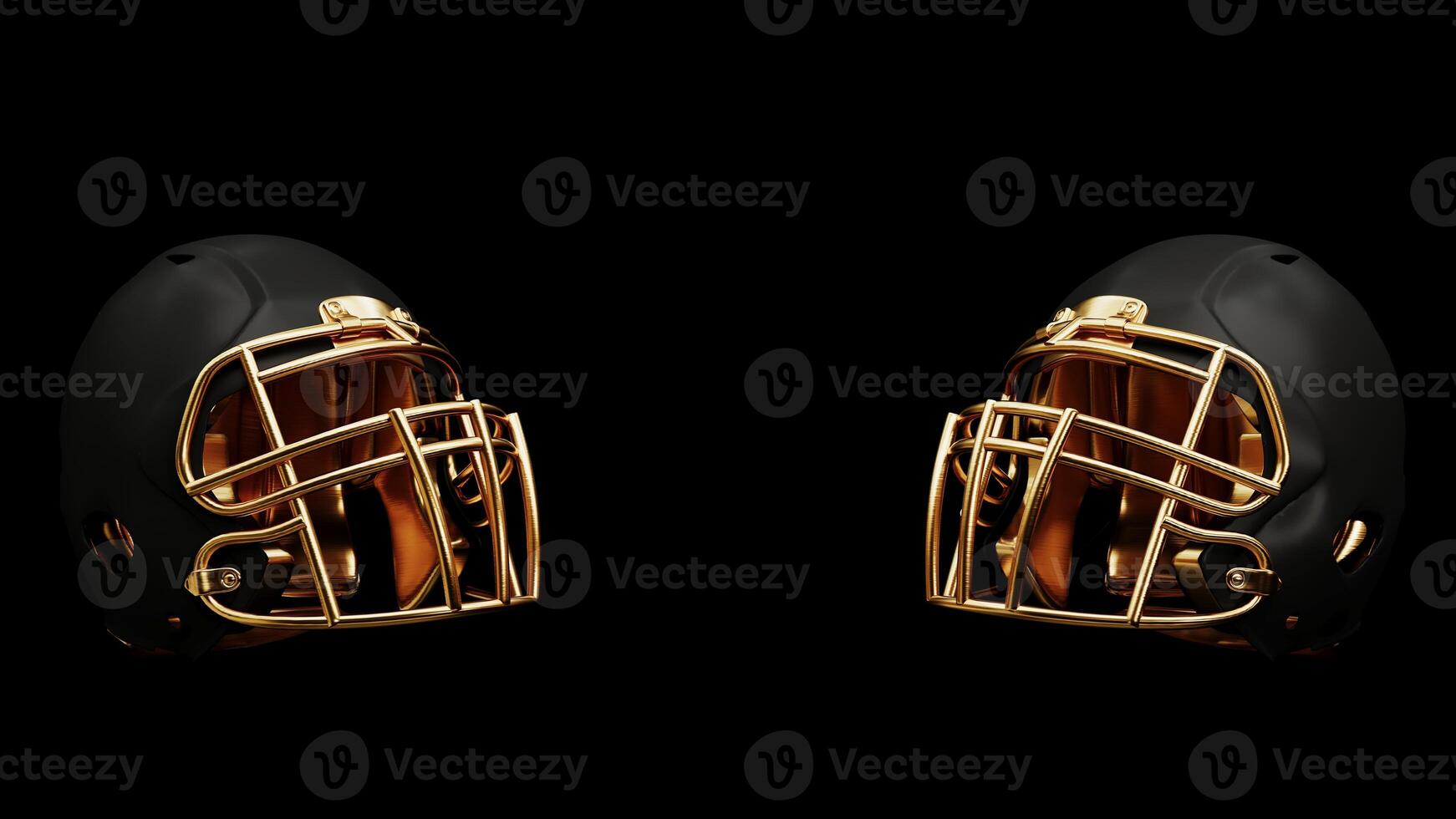 3D render of an American football photo