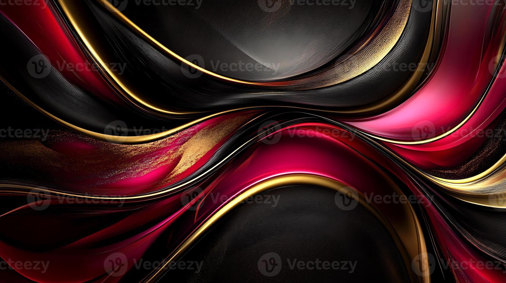 Serene Abstract Wallpaper with Flowing Wave Elements photo