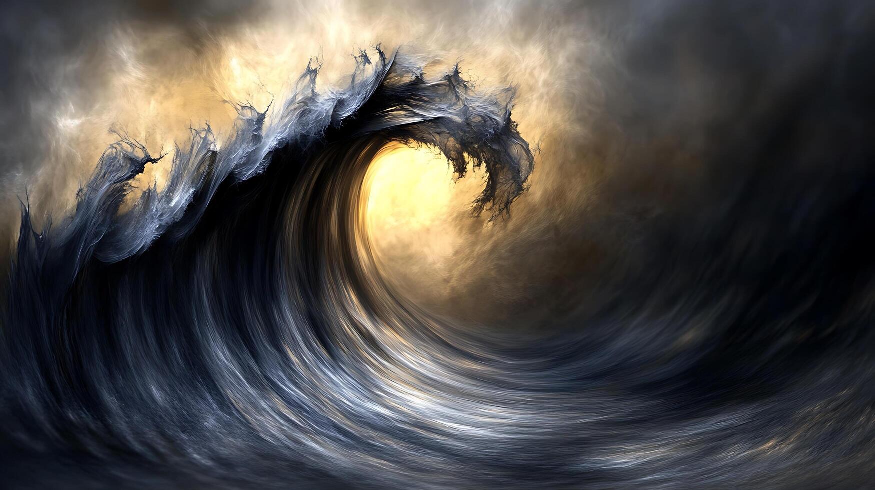 Modern Abstract Background with Graceful Wave Motifs photo