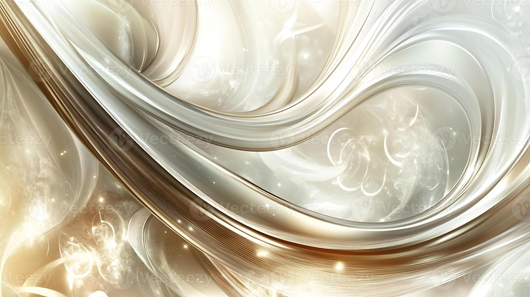 Artistic Wave-Style Abstract Wallpaper for Refined Spaces photo