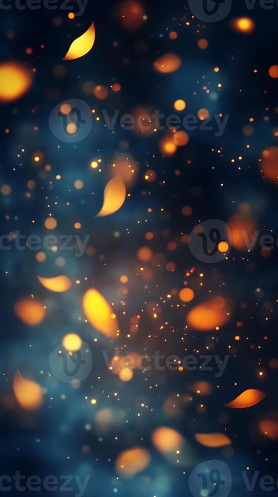 Abstract Background with Geometric Glowing Shapes and Stunning Light Patterns photo