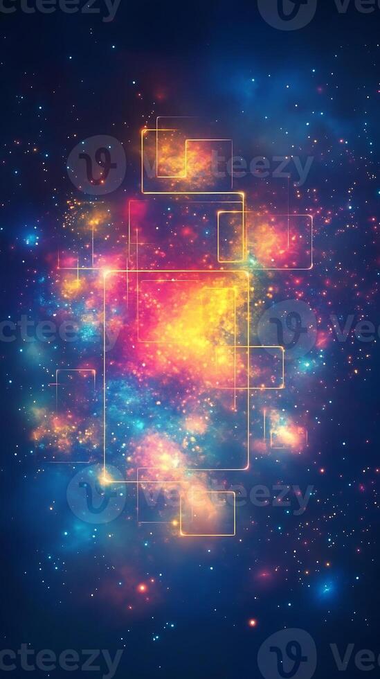 Glowing Shapes and Bright Light Effects Define This Modern Abstract Background photo