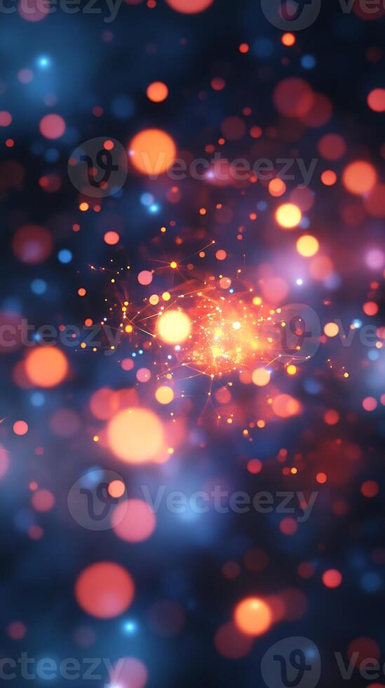 Abstract Art with Shining Shapes and Luminous Light for Eye-Catching Visuals photo