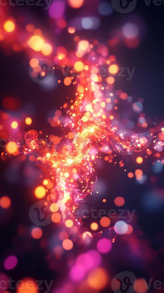 Bright Abstract Background Featuring Glow-Inspired Shapes and Dynamic Light Effects photo