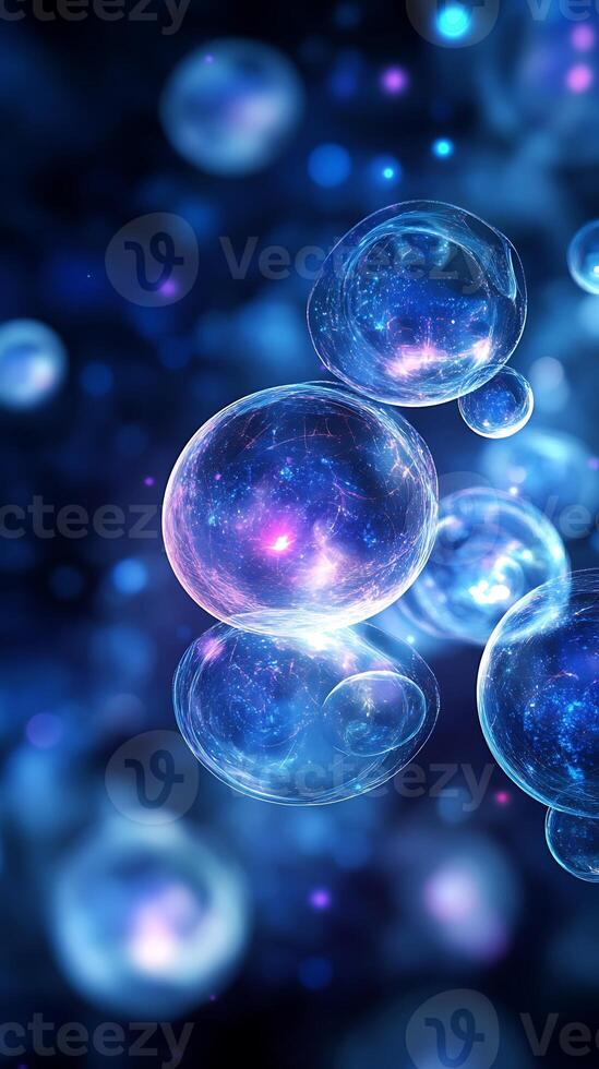 Neon Light Effects with Abstract Shapes for an Eye-Catching Background photo