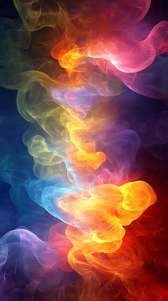 Abstract Glowing Shapes with Vibrant Light Effects for a Stunning Background photo