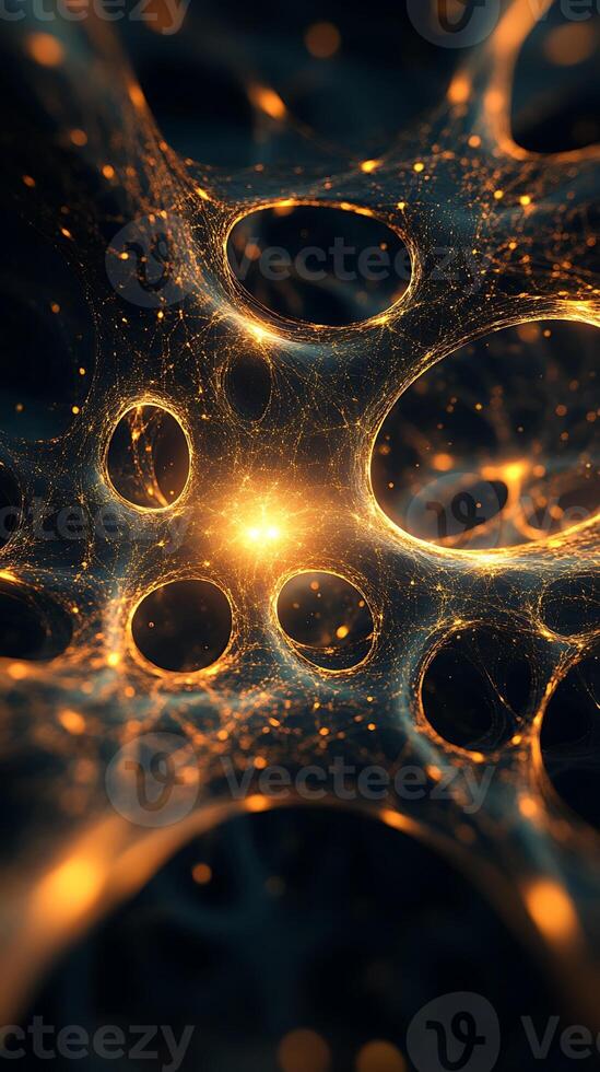 Luminous Abstract Background with Soft Glowing Shapes and Light Gradients photo