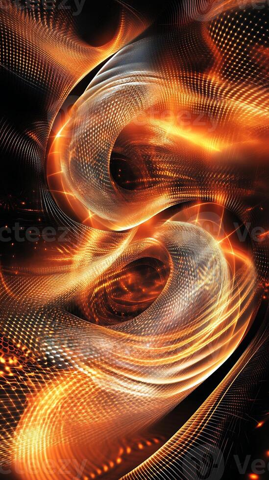 Bright and Bold Abstract Background with Glowing Shapes and Light Accents photo