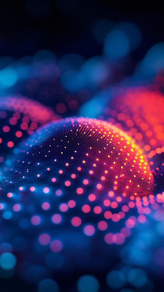 Neon Glow Shapes with Radiant Light Effects for Bold Abstract Backgrounds photo
