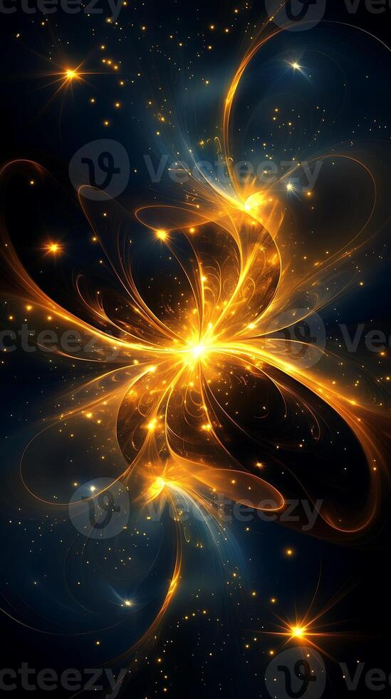 Bold Abstract Glow Background Featuring Unique Neon Light Accents photo