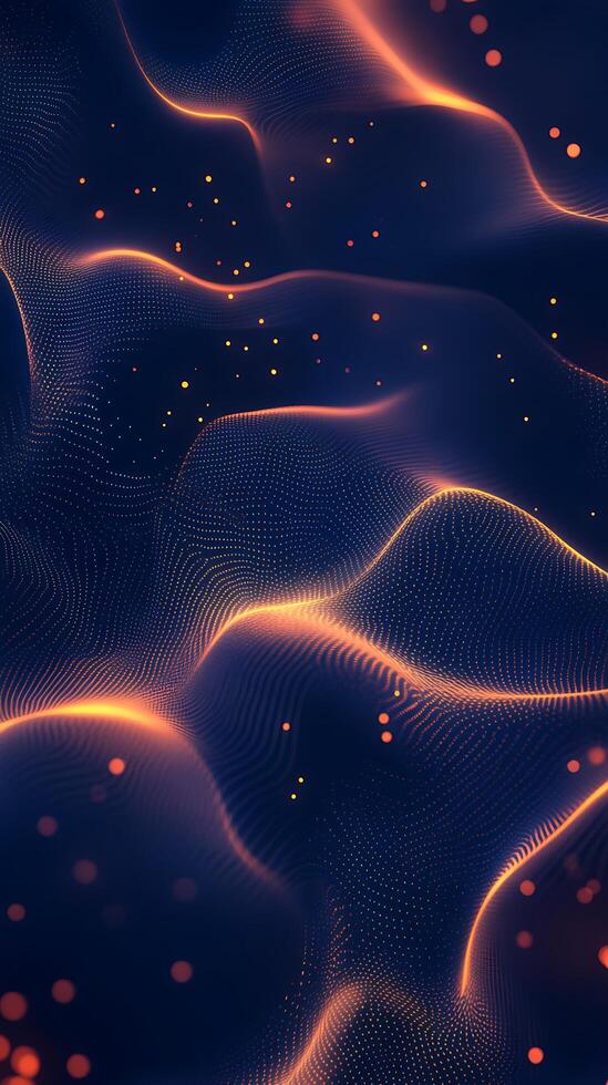 Radiant Abstract Background with Luminous Geometric Glow Patterns photo