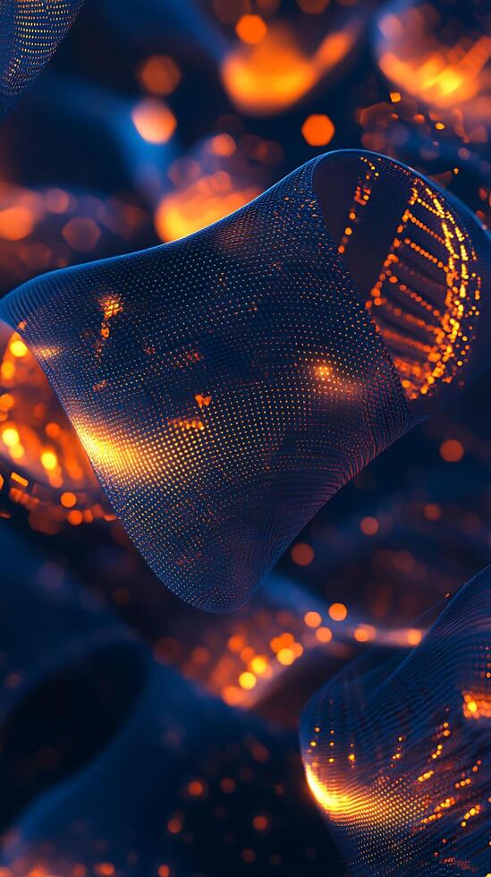 Ethereal Glow and Abstract Shapes with Smooth Light Accents for Visuals photo