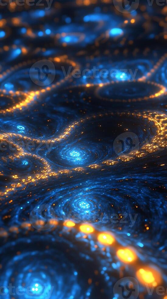 Abstract shapes glowing in harmony with radiant light effects for your background photo