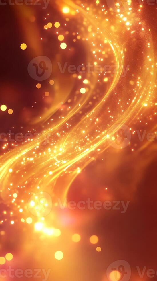 A stunning blend of glowing abstract shapes and dynamic light effects photo
