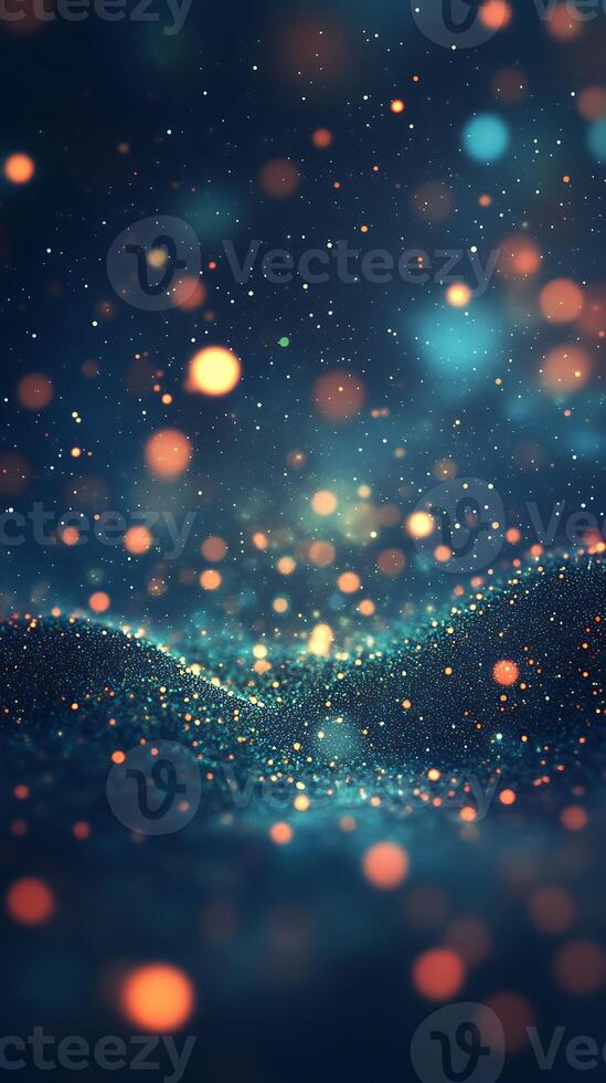 Transform your background with glowing abstract shapes and vibrant light effects photo