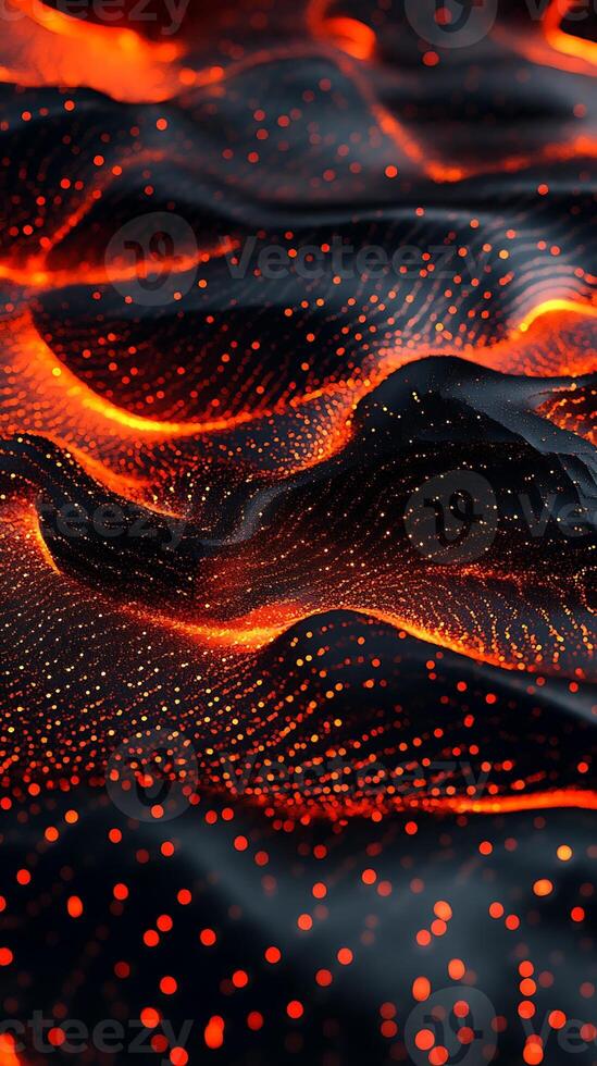 Illuminate your screen with an abstract background featuring glowing shapes and lights photo