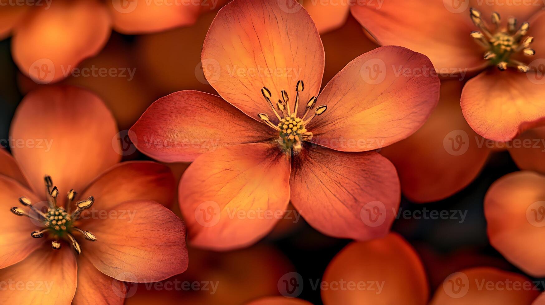 A high-resolution close-up of flowers with a vibrant, dreamy bokeh background photo