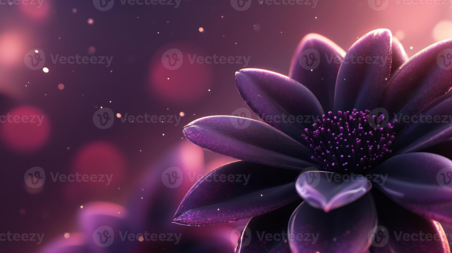 Vibrant close-up of flowers with dreamy bokeh background, ideal for stock photography photo