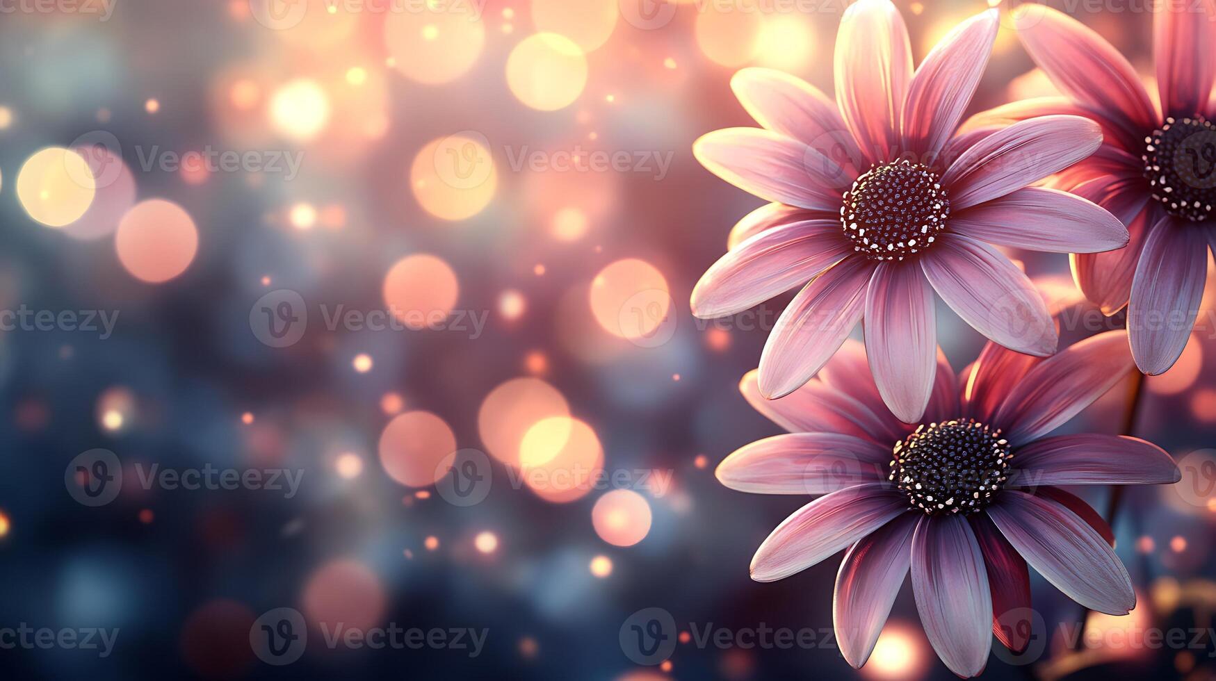 High-Resolution Floral Close-Up Featuring an Enchanting Bokeh Background photo