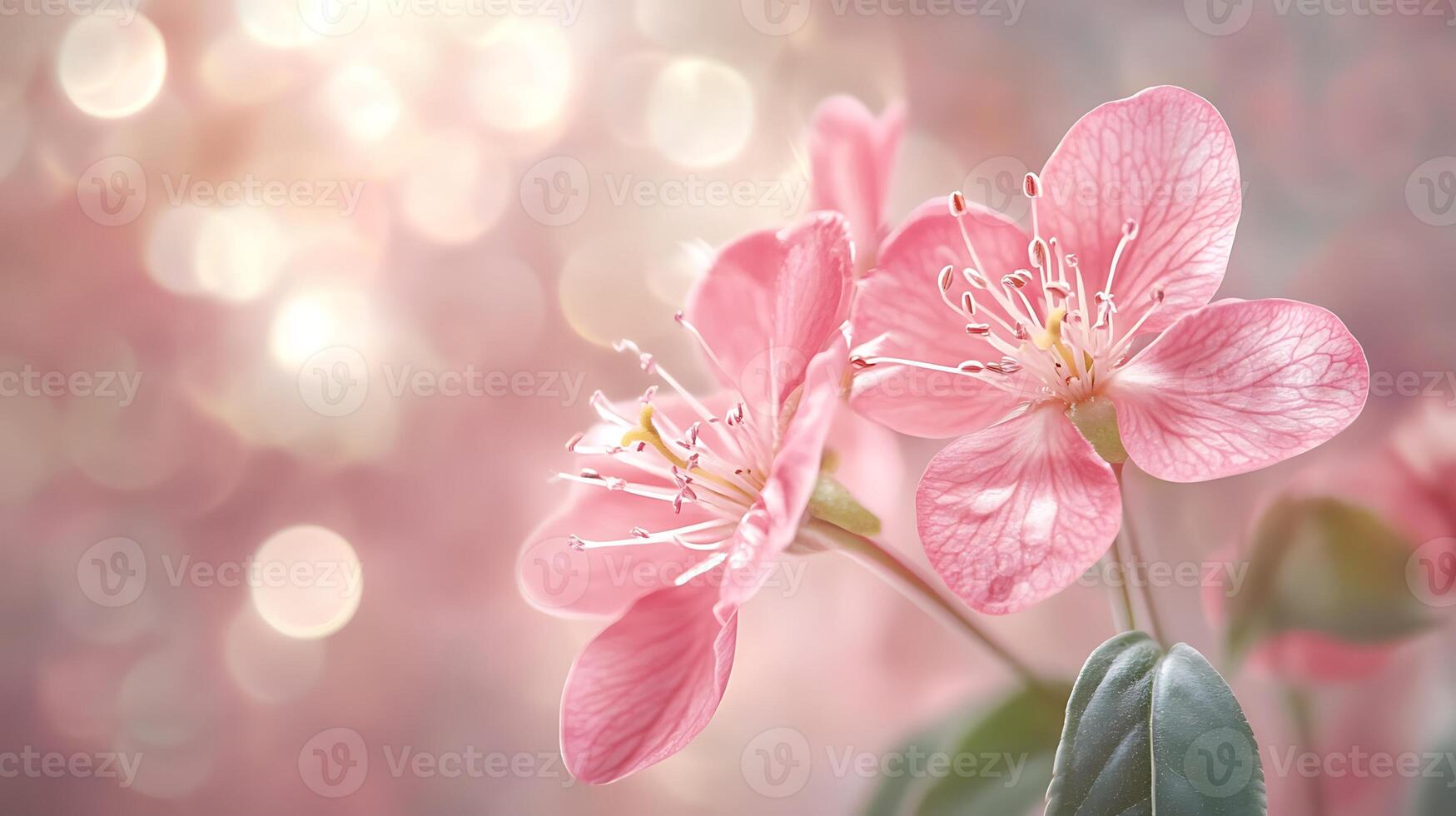 Stunning Close-Up of Flower with Beautifully Blurred Bokeh Background in High Detail photo