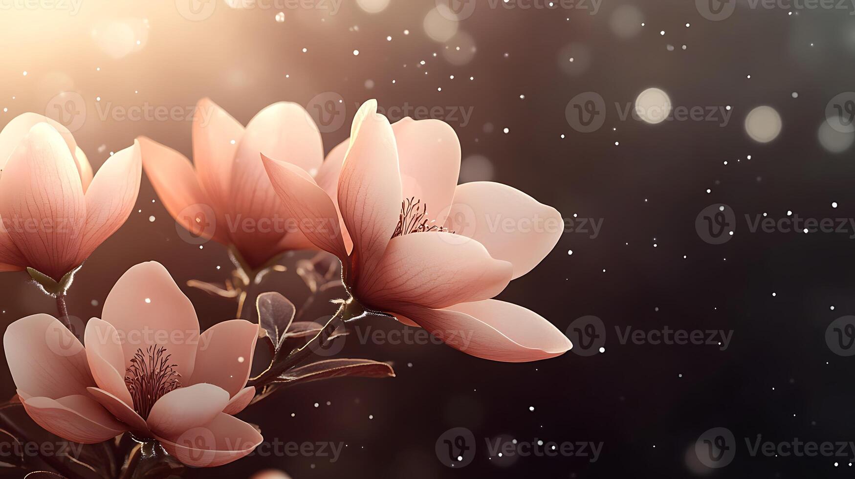 Captivating Flower Close-Up with Stunning Bokeh Background photo