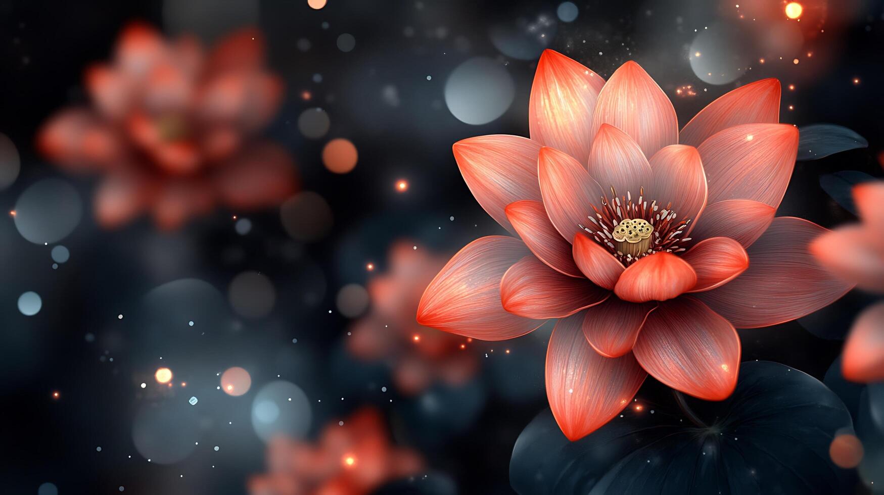 High-Resolution Floral Close-Up with Stunning Background Bokeh for Stock Images photo