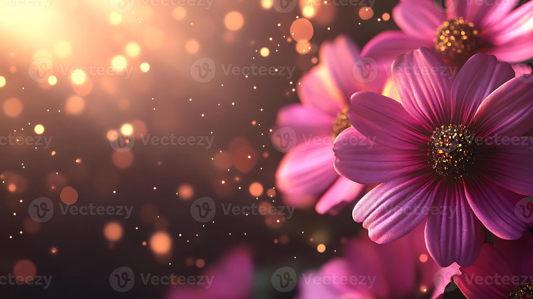 Hyper-Realistic Floral Close-Up with a Soft, Dreamy Bokeh Background photo