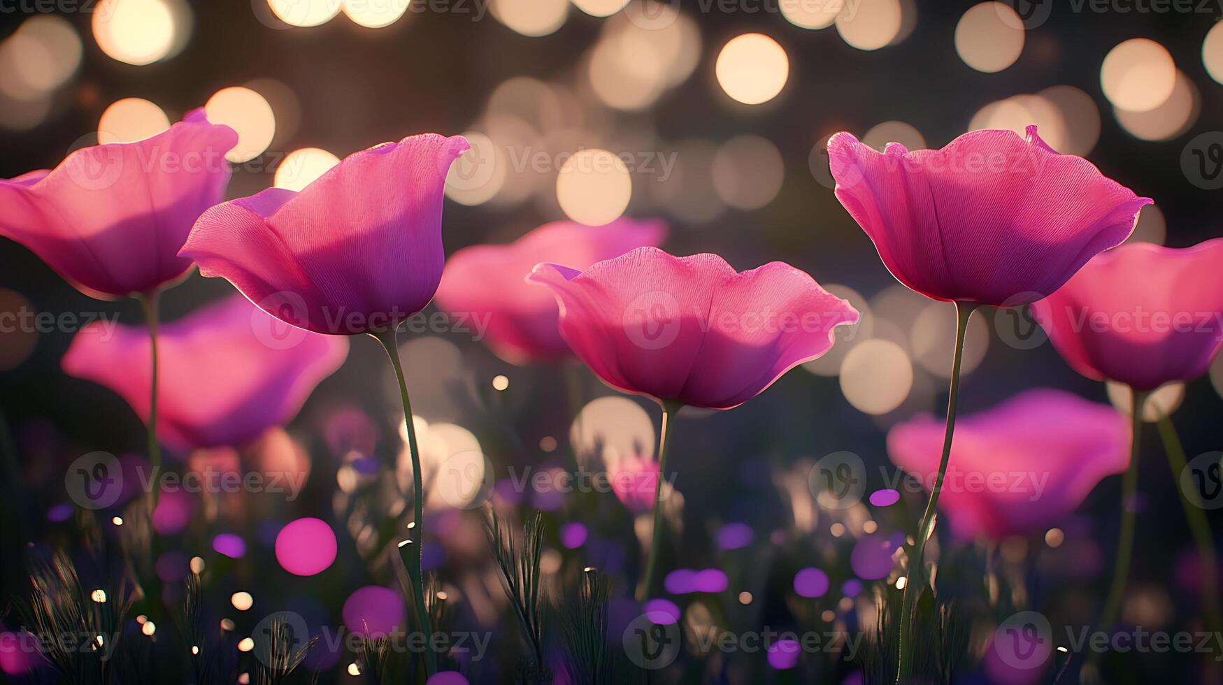 Close-Up of a Flower with Stunning Bokeh Background photo