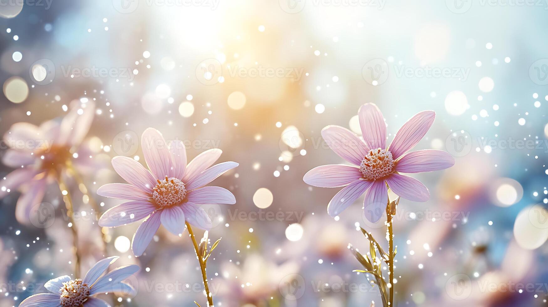 Dreamy Floral Close-Up with Stunning Background Bokeh in High-Resolution Detail photo