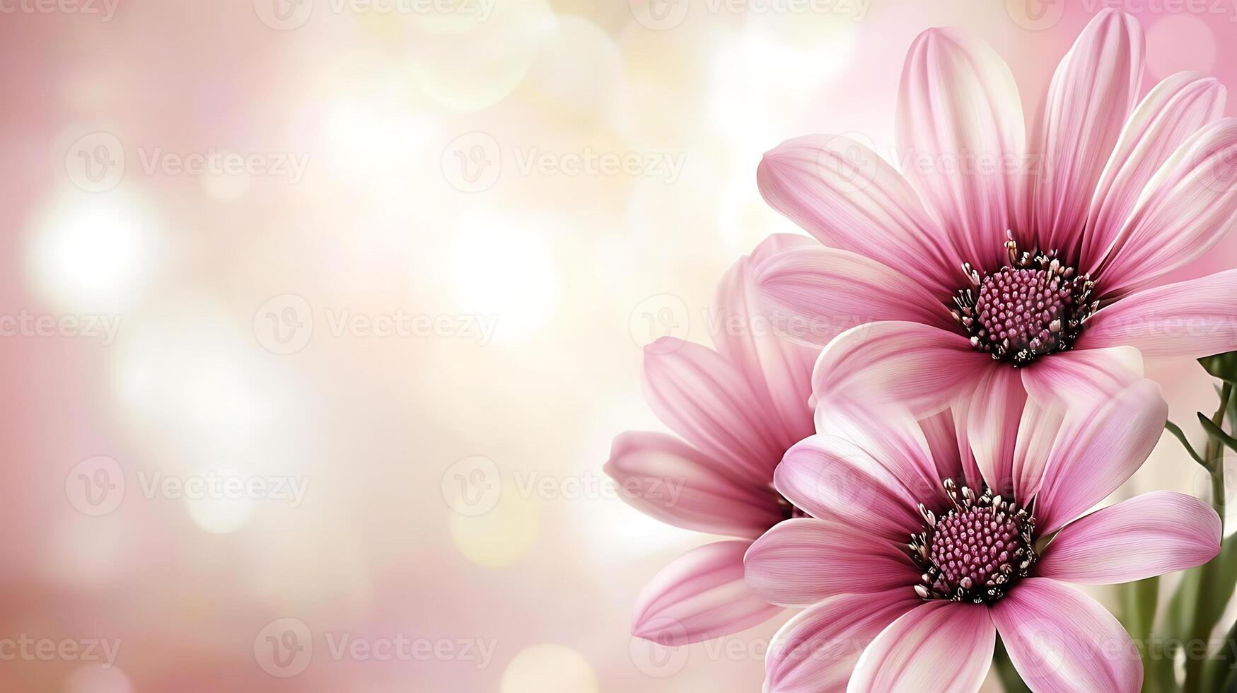 Hyper-Realistic Flower Close-Up with Stunning Bokeh Background photo