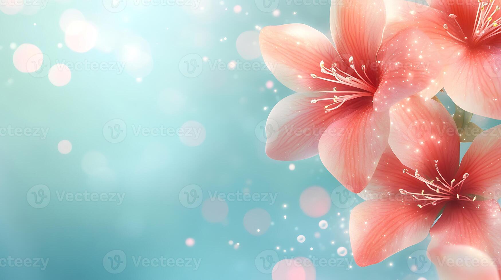 Captivating Flower Close-Up with Dreamy Bokeh Background in Hyper-Realistic High Detail photo