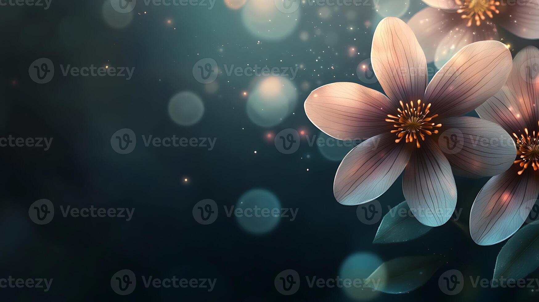 Dreamy Floral Close-Up with High-Resolution Background Bokeh for Perfect Stock Images photo