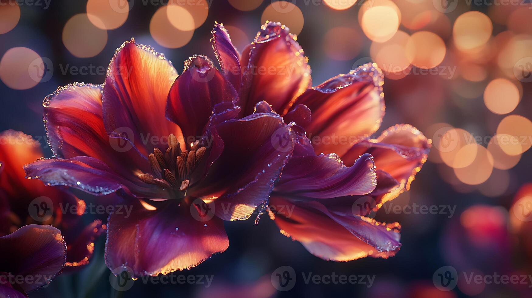 Hyper-Realistic Floral Photography with Captivating Bokeh for Stock Photo Perfection
