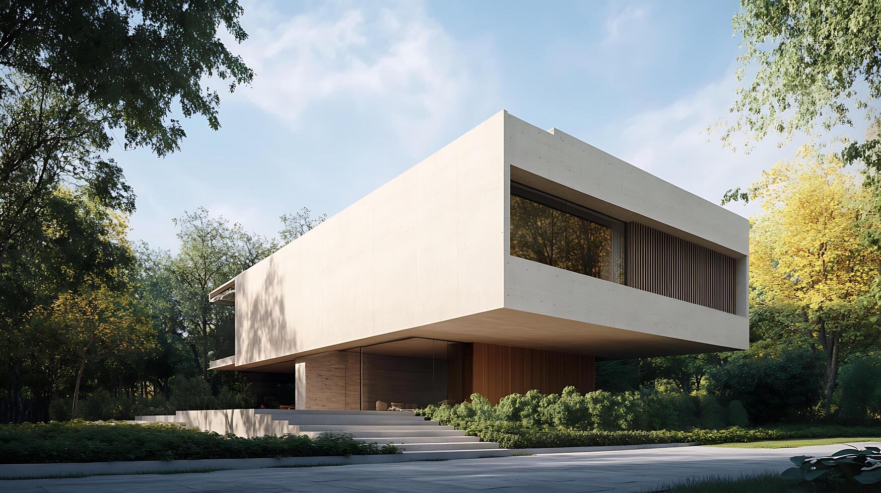 High-Definition Real Estate Photo Highlighting a Modern Home Stunning Architectural Features