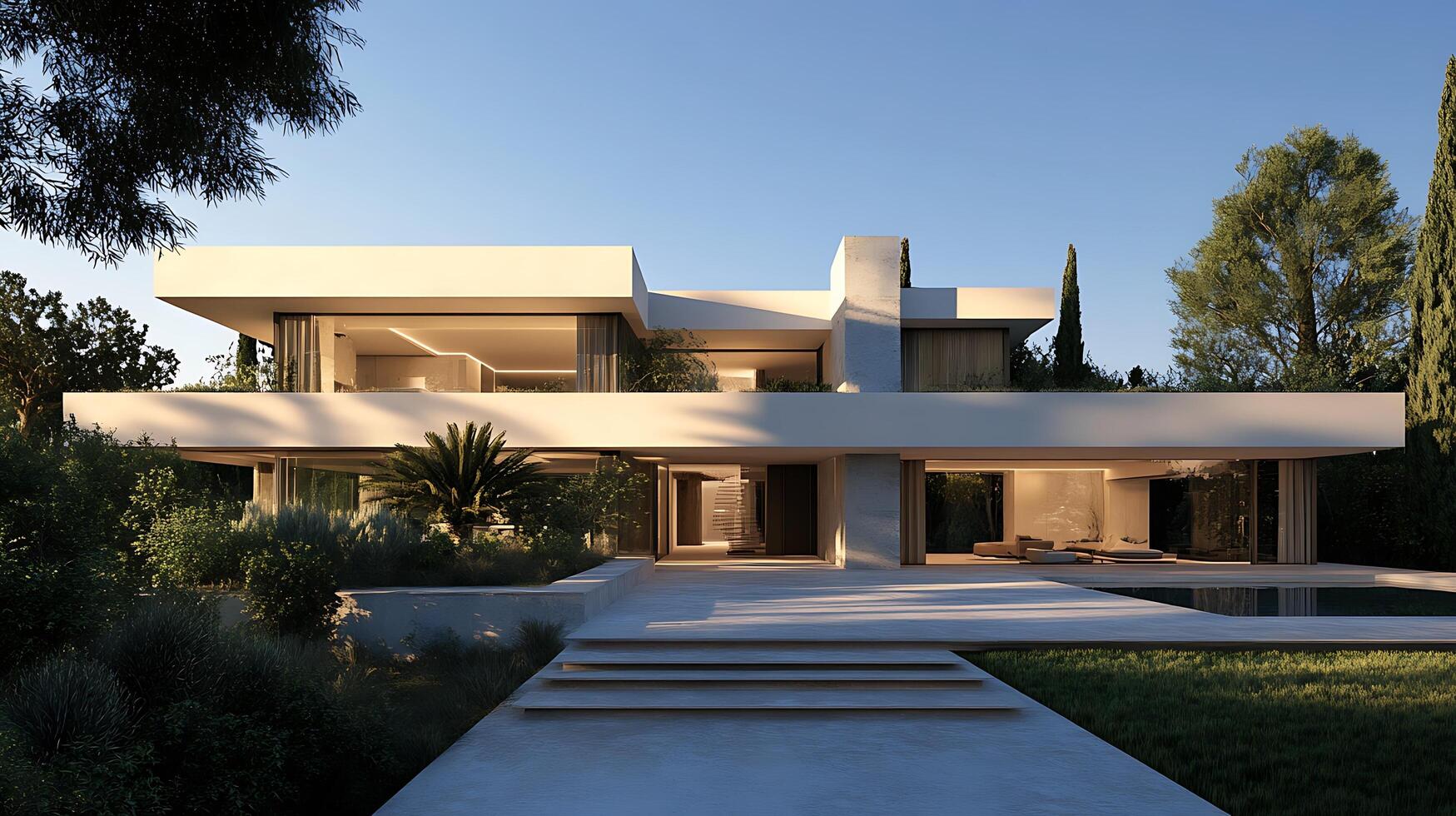 High-Resolution Real Estate Photography Showcasing the Elegance of Modern Home Design photo