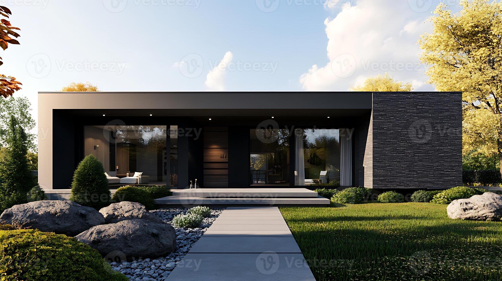 High-resolution imagery of a cutting-edge modern real estate photo