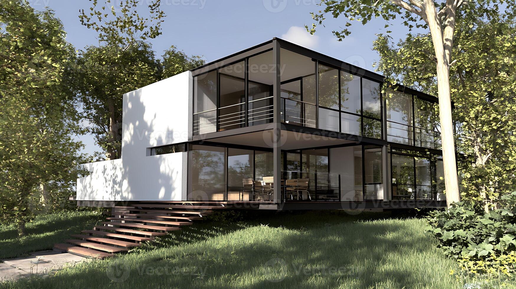 High-definition showcase of a stunning modern luxury real estate home photo